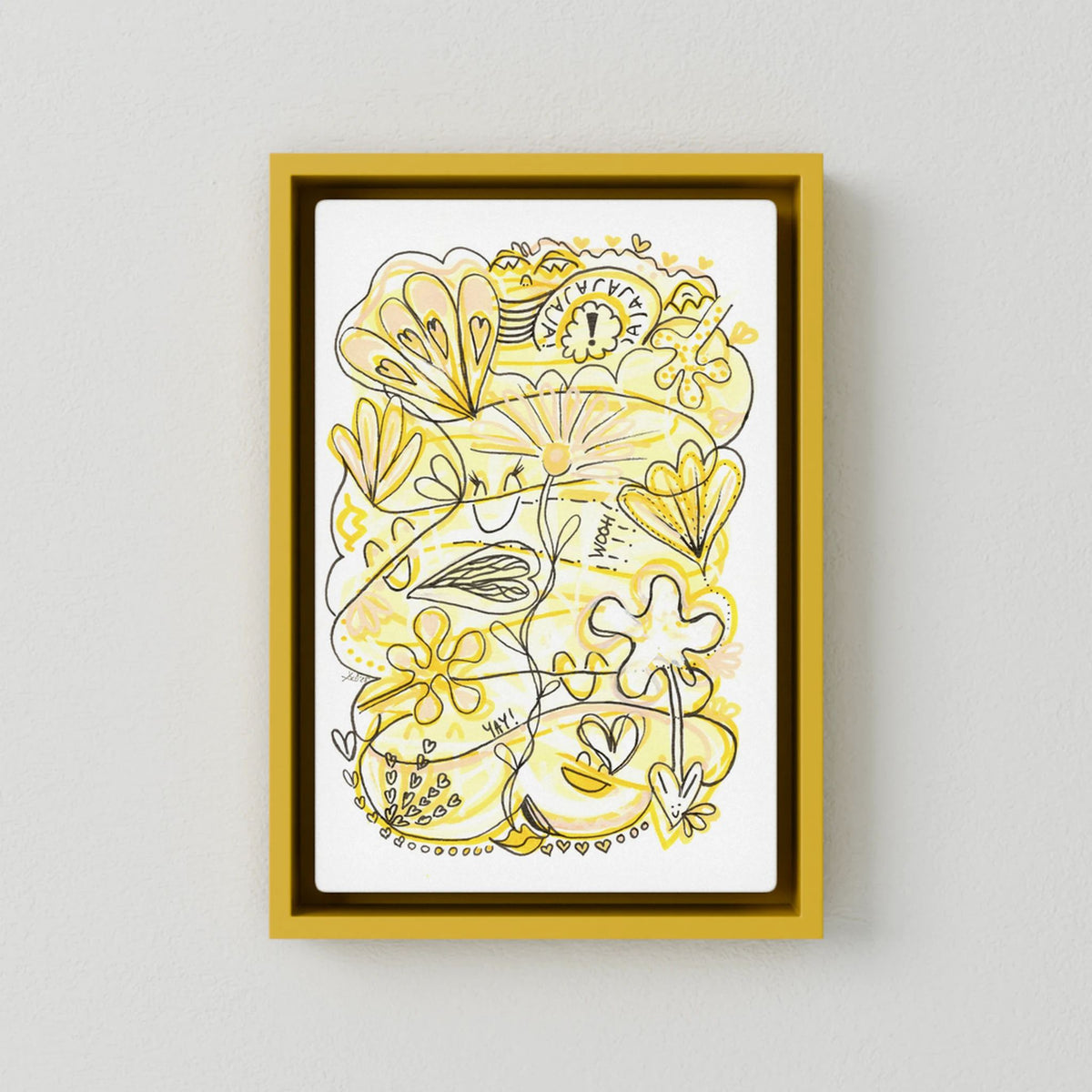 Canvas Print: Waves of Happiness (Colour Frames)