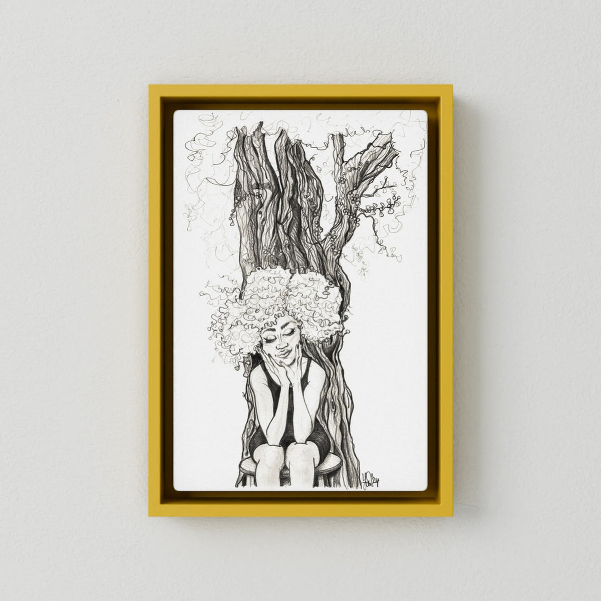 Canvas Print: Bijoux - Mother Earth (Colour Frames)