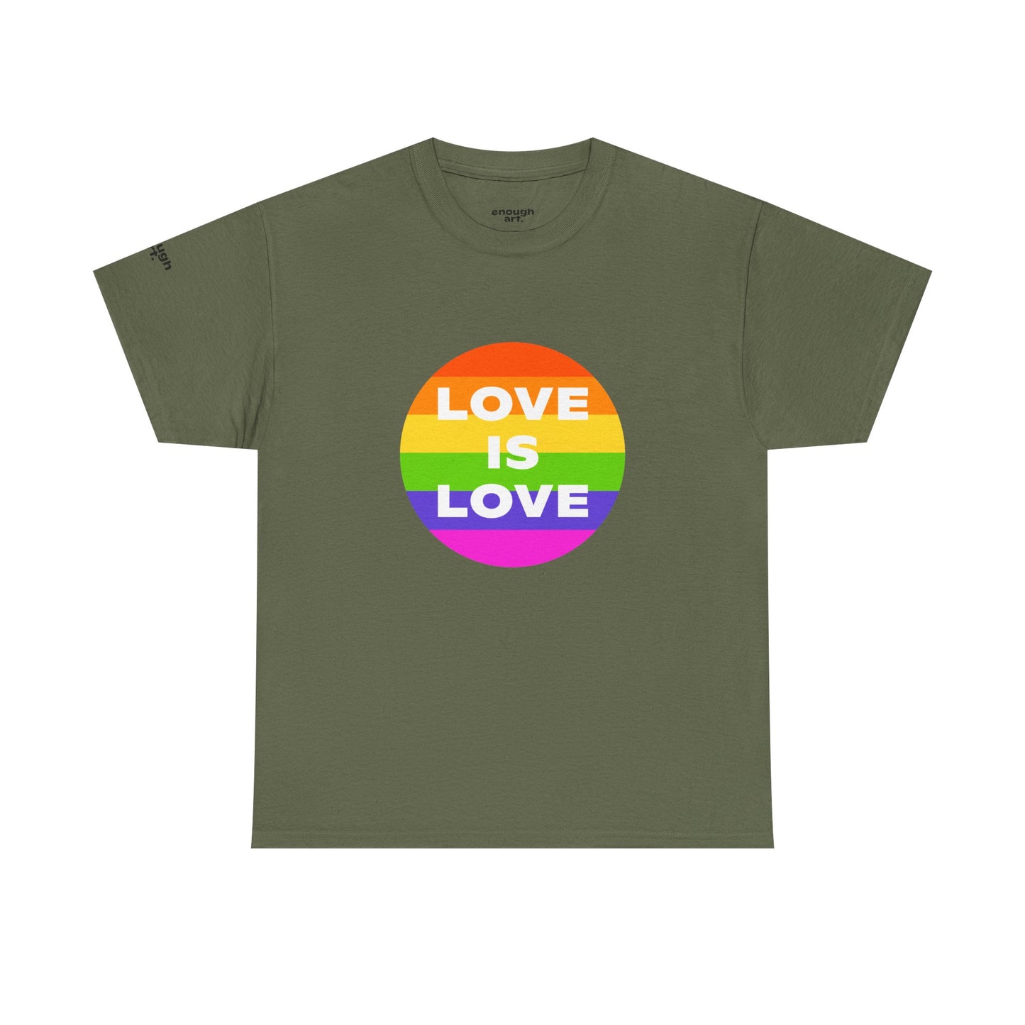 Unisex Tee — 'Love Is Love' — Pride Equality
