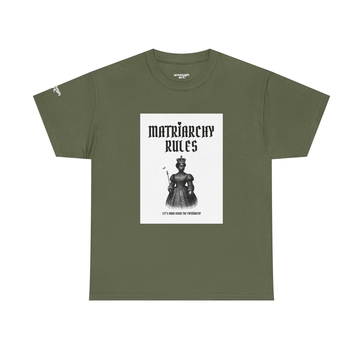 Unisex Tee — ‘Matriarchy Rules  —  Let’s Burn Down The Patriarchy’