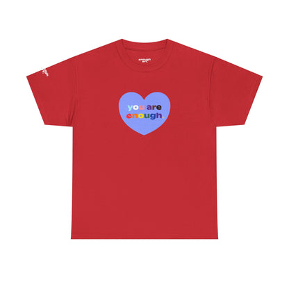 Unisex Tee - 'You Are Enough' - Progress Pride Heart