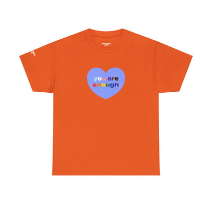 Unisex Tee - 'You Are Enough' - Progress Pride Heart