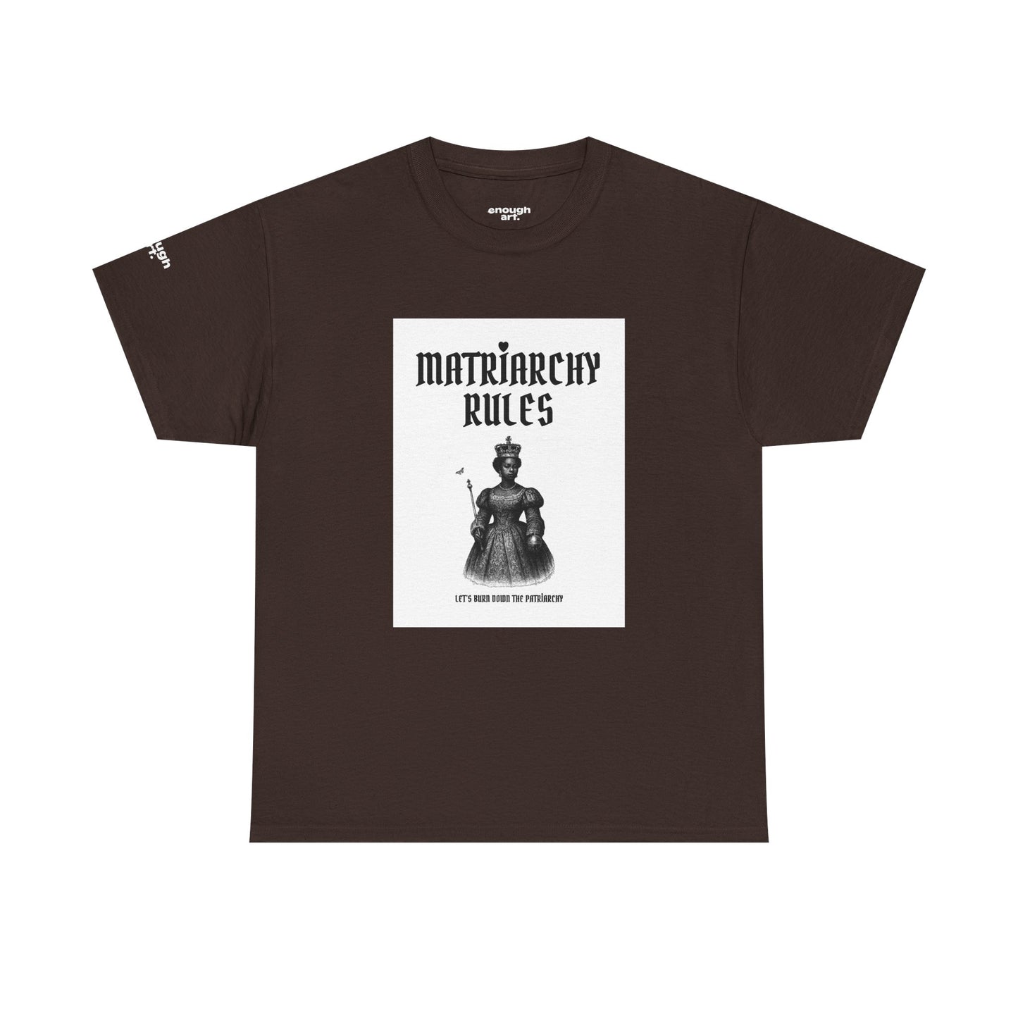 Unisex Tee — ‘Matriarchy Rules  —  Let’s Burn Down The Patriarchy’