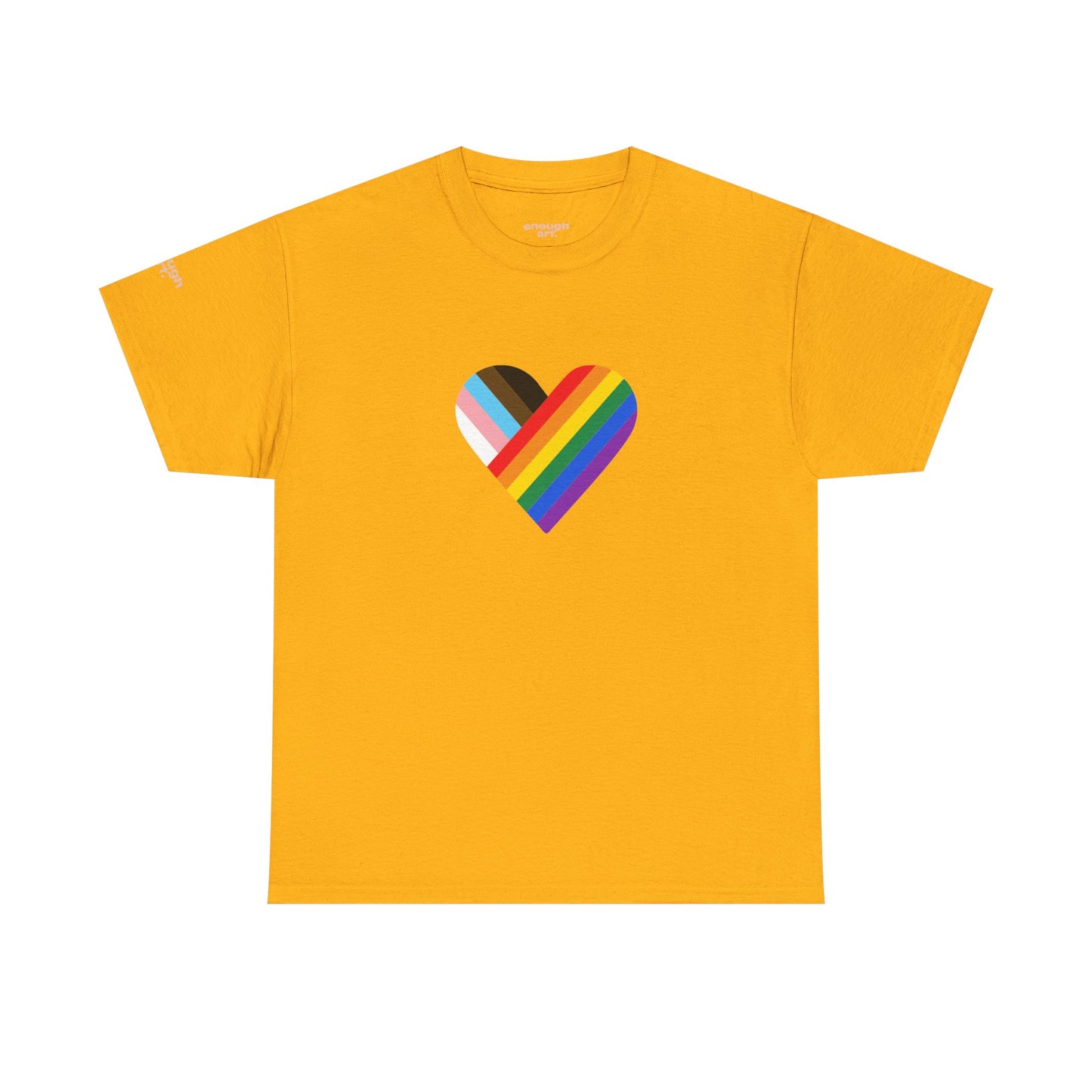 Unisex Tee — LGBTQIA+ Progress Heart  — Pride