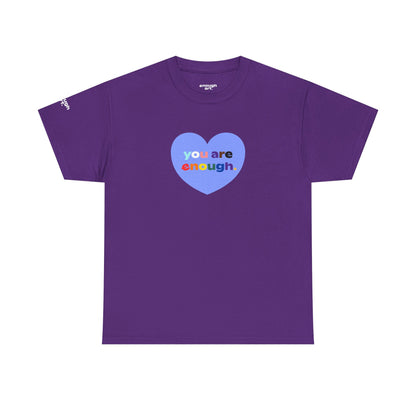 Unisex Tee - 'You Are Enough' - Progress Pride Heart