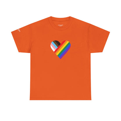 Unisex Tee — LGBTQIA+ Progress Heart  — Pride
