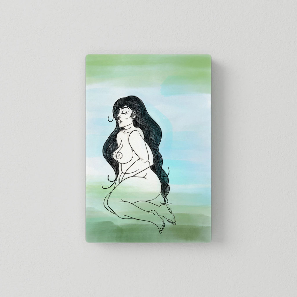 Canvas Print: She Curves (Colour Frames)