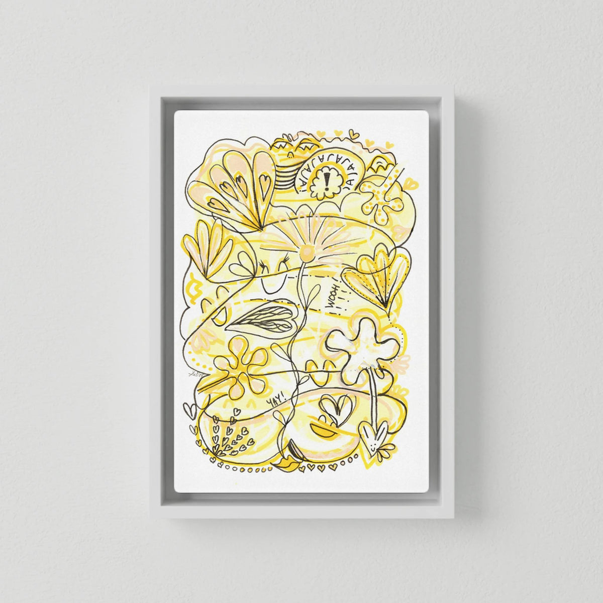 Canvas Print: Waves of Happiness (Colour Frames)