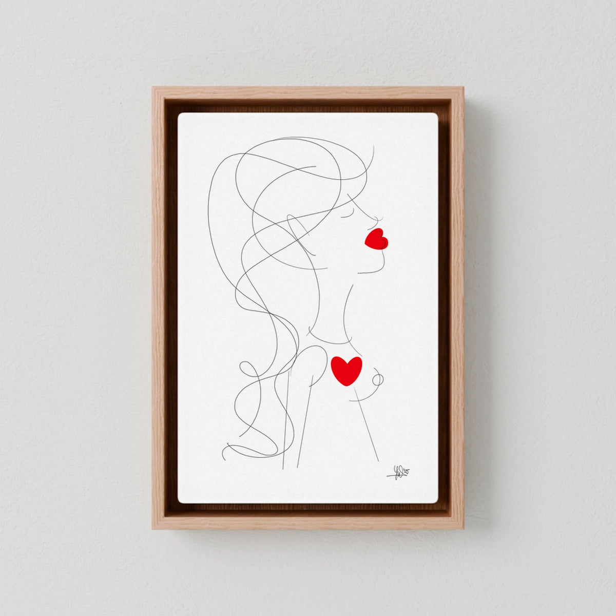 Canvas Print: Peace of Her (Colour Frames)