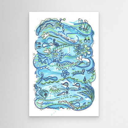 Canvas Print: Waves of Sorrow