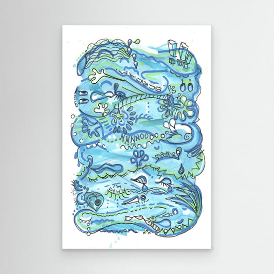 Canvas Print: Waves of Sorrow
