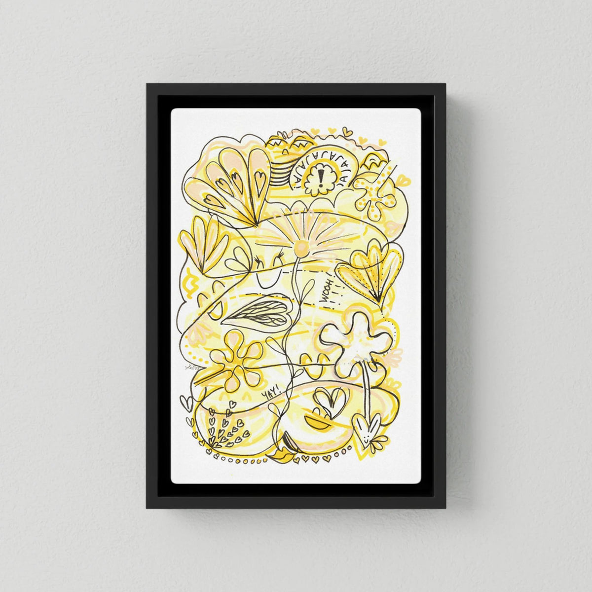 Canvas Print: Waves of Happiness (Colour Frames)