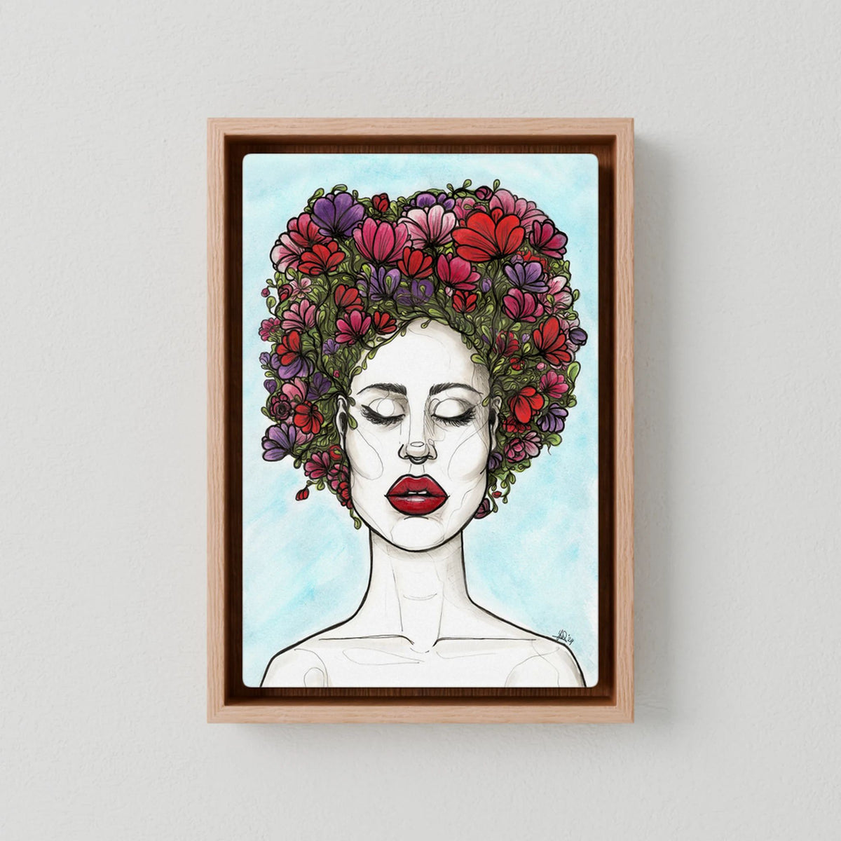 Canvas Print: The Rebirth of Eve (Colour Frames)