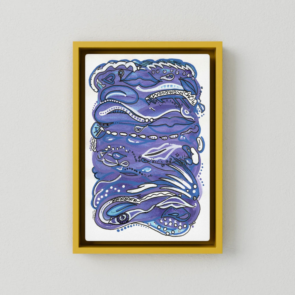 Canvas Print: Waves of Lust (Colour Frames)