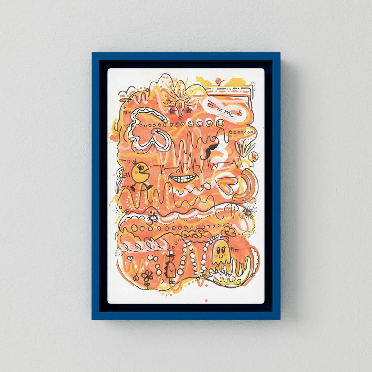Canvas Print: Waves of Energy (Colour Frames)