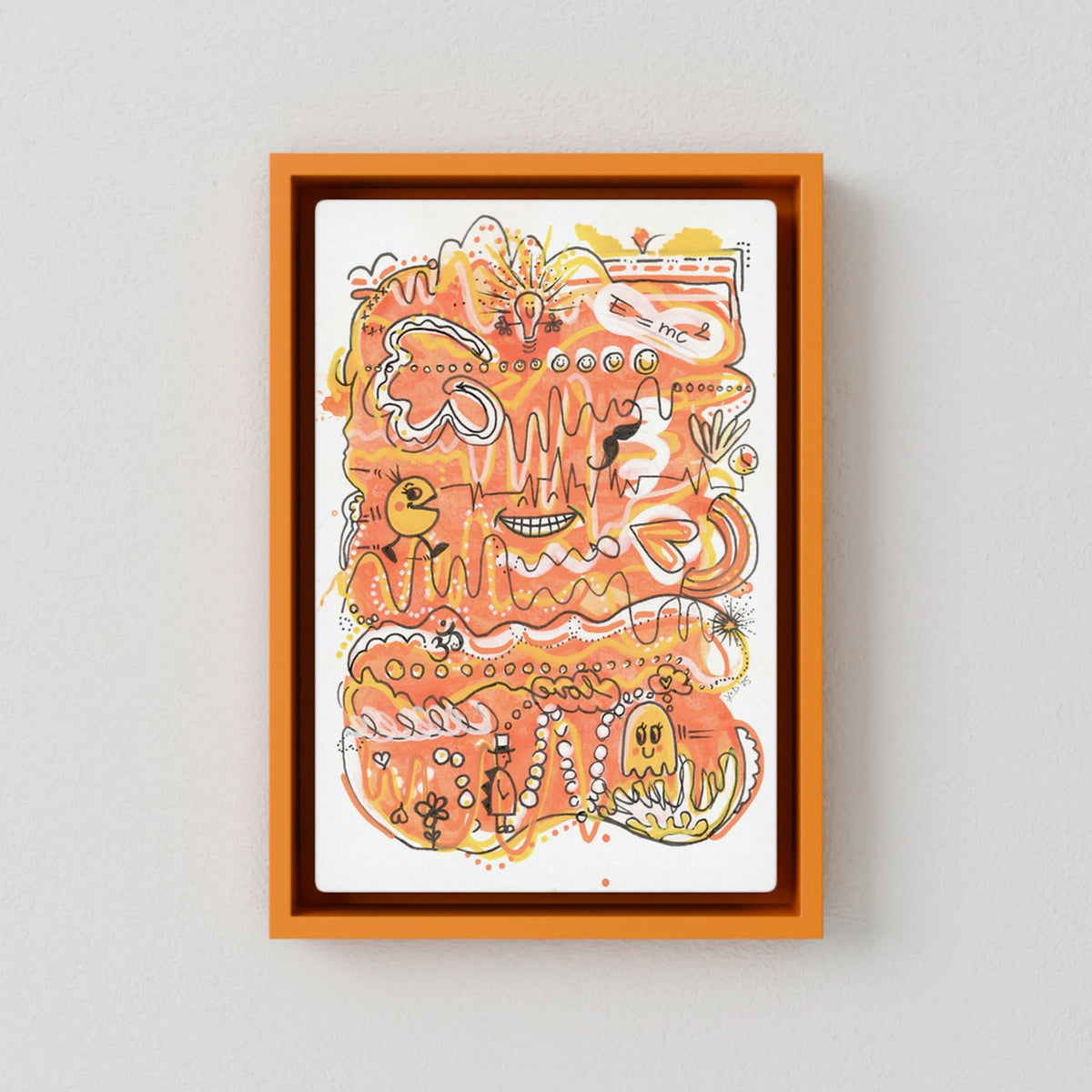 Canvas Print: Waves of Energy (Colour Frames)