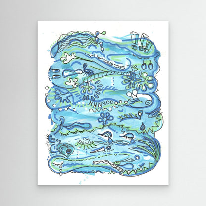 Canvas Print: Waves of Sorrow (WW)