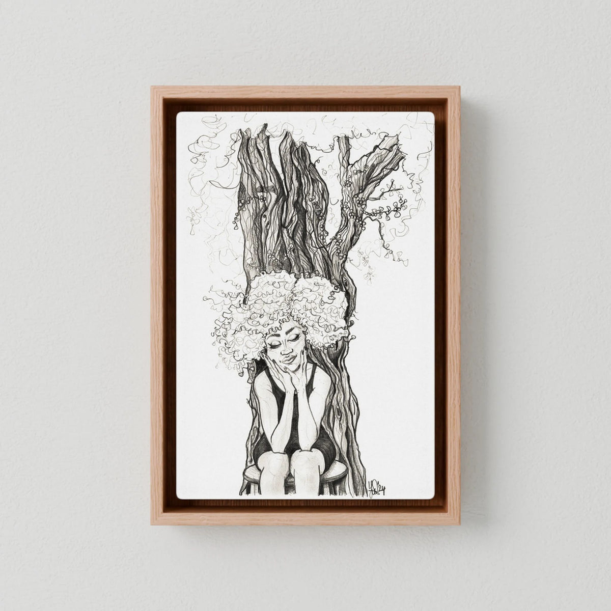 Canvas Print: Bijoux - Mother Earth (Colour Frames)