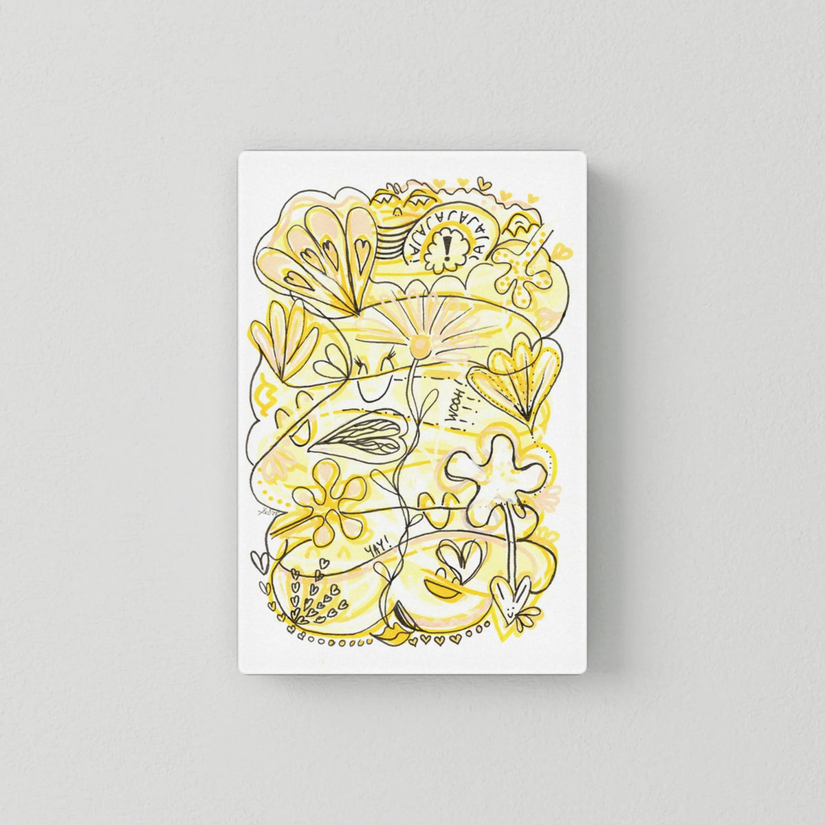Canvas Print: Waves of Happiness (Colour Frames)