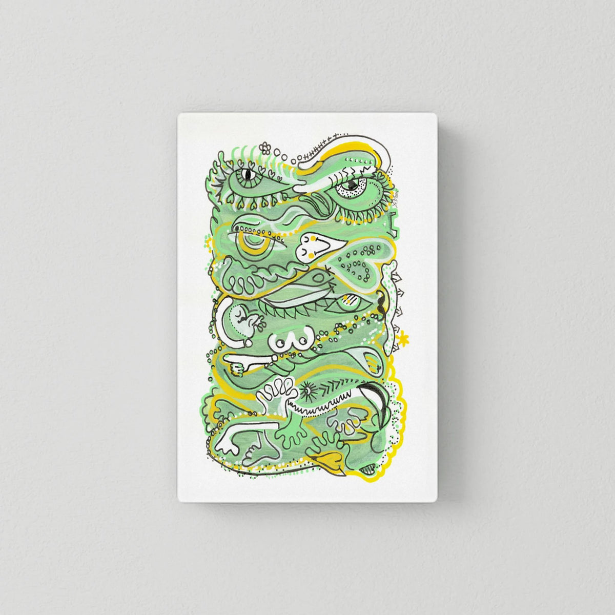 Canvas Print: Waves of Humanity (Colour Frames)