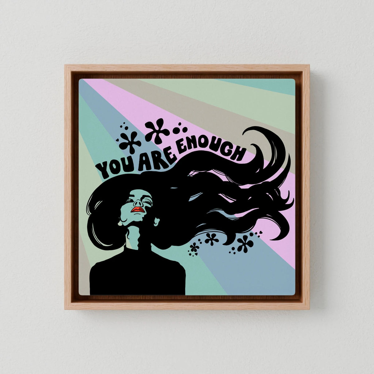 Canvast Print: You Are Enough (Colour Frames)