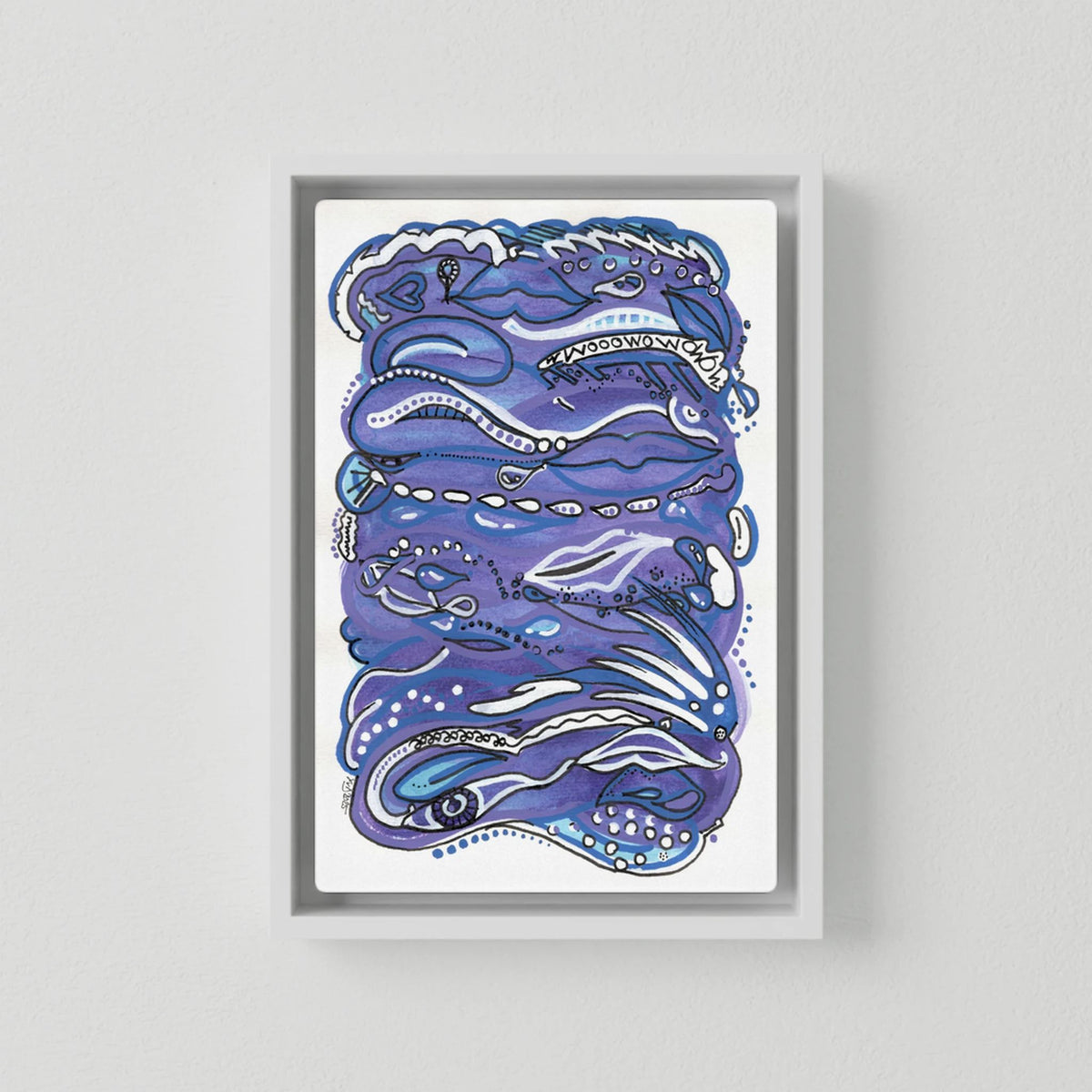 Canvas Print: Waves of Lust (Colour Frames)