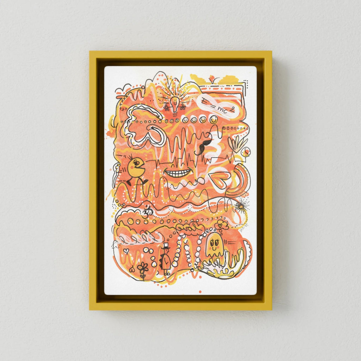 Canvas Print: Waves of Energy (Colour Frames)