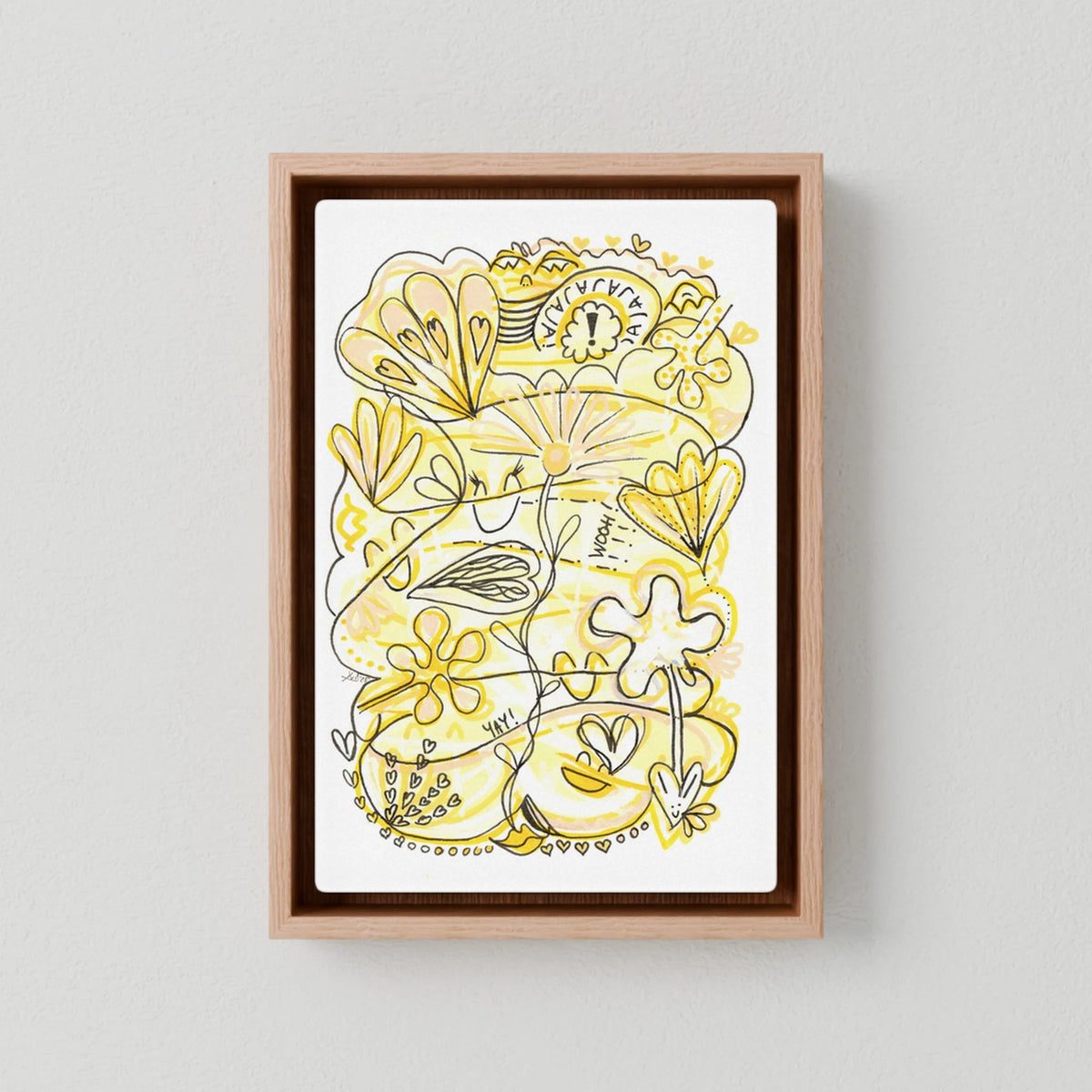 Canvas Print: Waves of Happiness (Colour Frames)