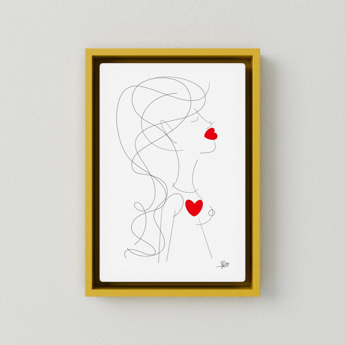 Canvas Print: Peace of Her (Colour Frames)