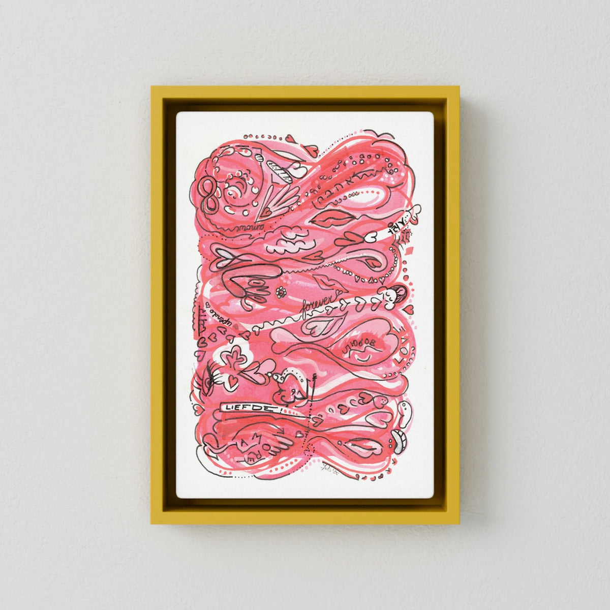 Canvas Print: Waves of Love (Colour Frames)