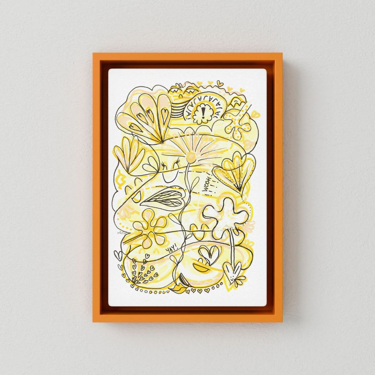 Canvas Print: Waves of Happiness (Colour Frames)