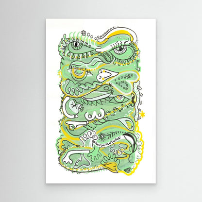 Canvas Print: Waves of Humanity