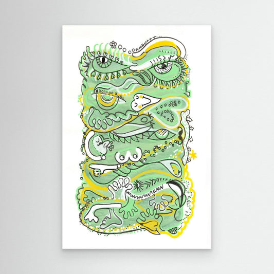 Canvas Print: Waves of Humanity