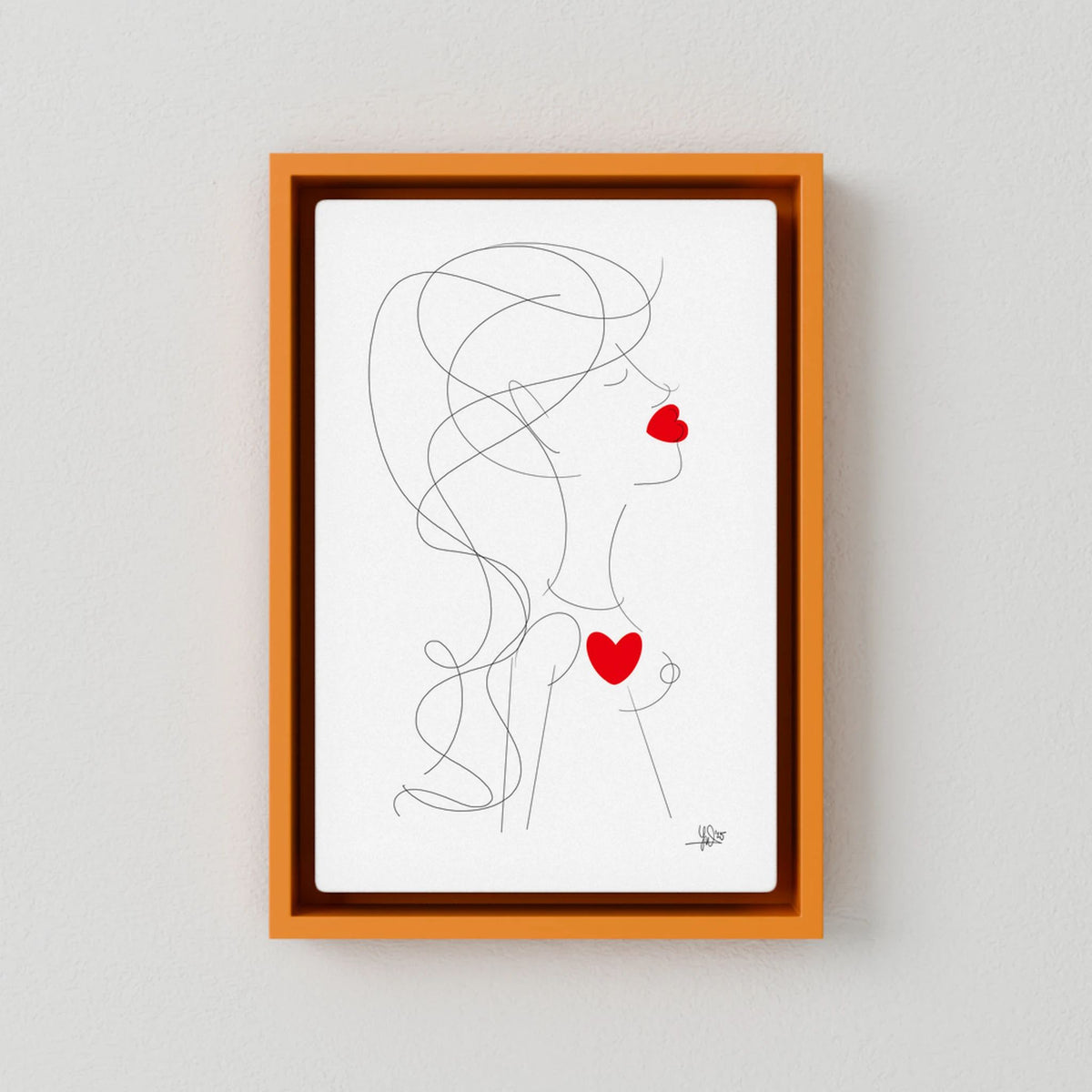 Canvas Print: Peace of Her (Colour Frames)