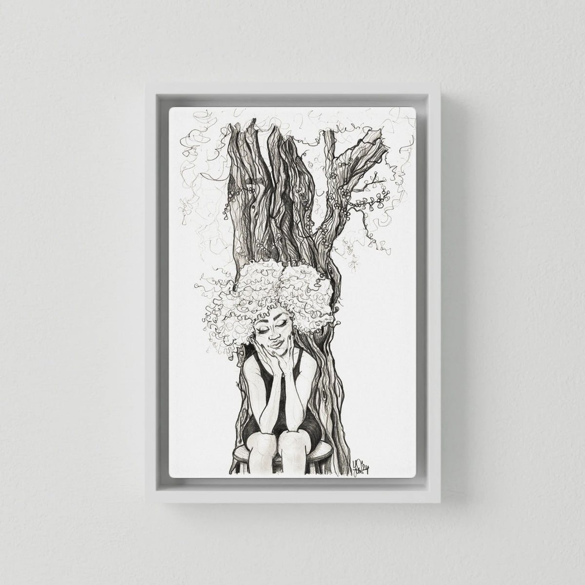 Canvas Print: Bijoux - Mother Earth (Colour Frames)