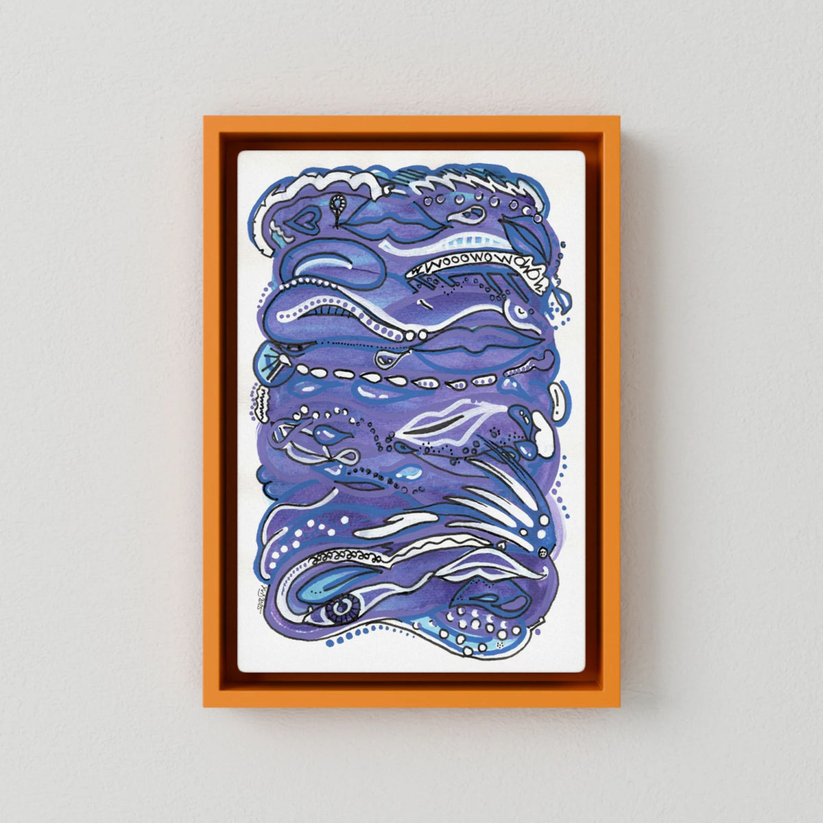 Canvas Print: Waves of Lust (Colour Frames)