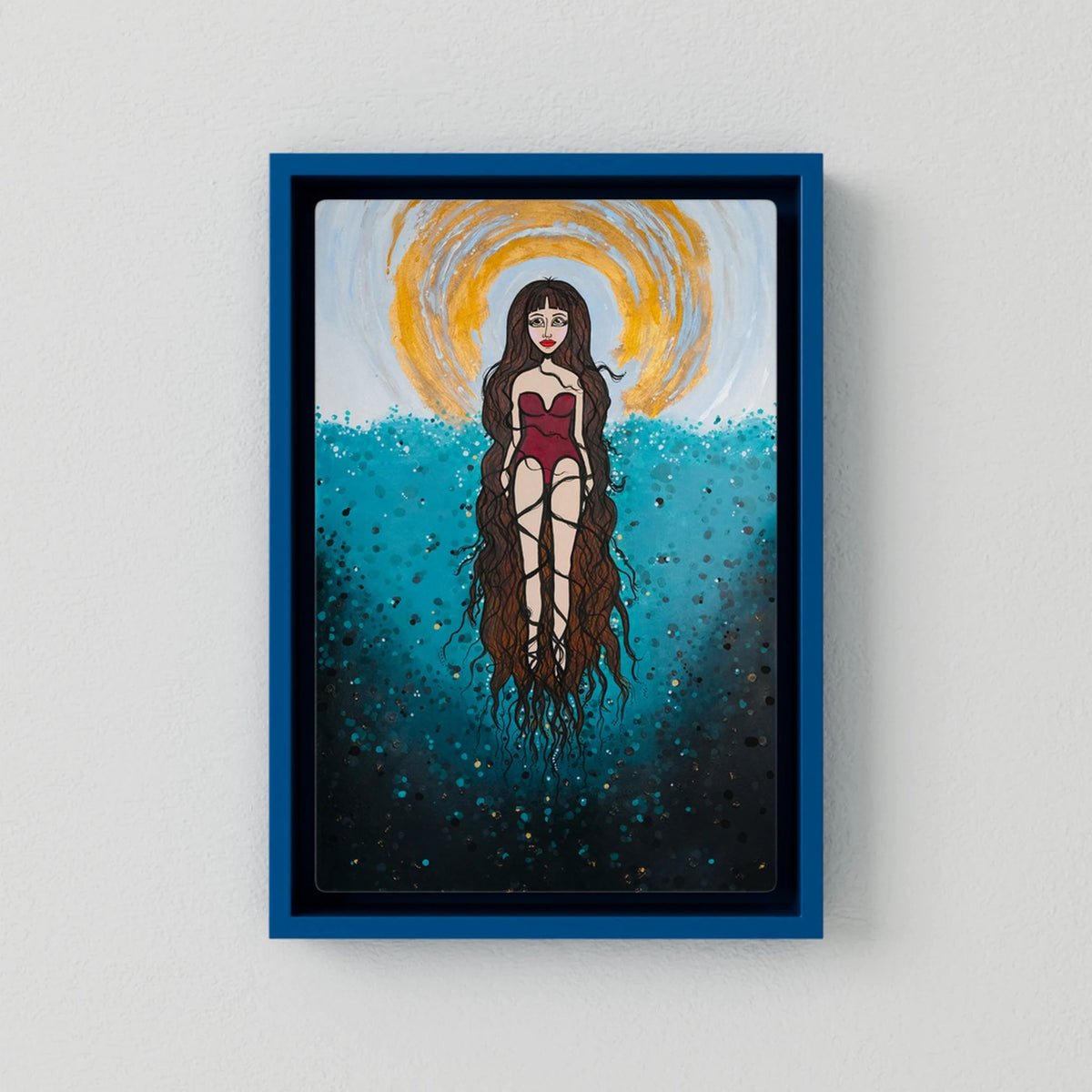 Canvas Print: The Epiphany of Yemanya (Colour Frames)