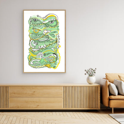Canvas Print: Waves of Humanity