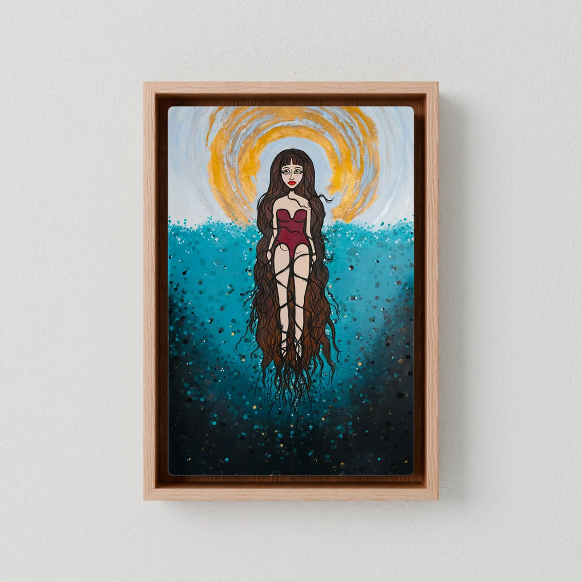 Canvas Print: The Epiphany of Yemanya (Colour Frames)