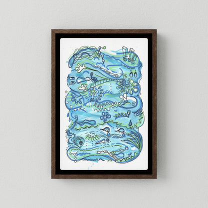 Canvas Print: Waves of Sorrow