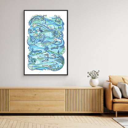 Canvas Print: Waves of Sorrow