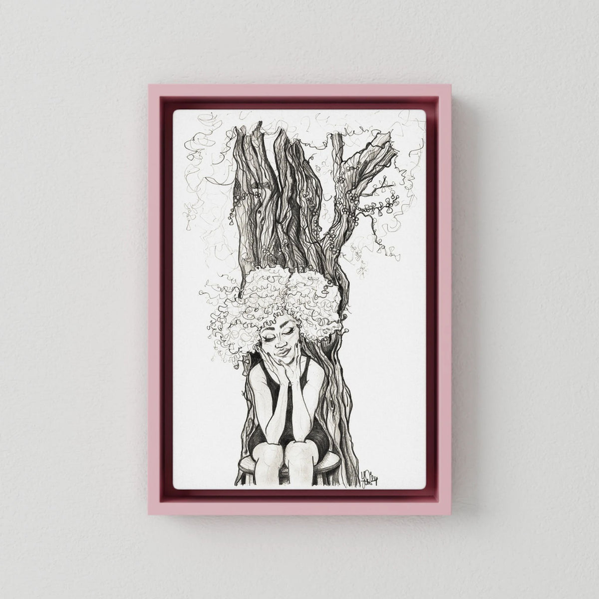 Canvas Print: Bijoux - Mother Earth (Colour Frames)