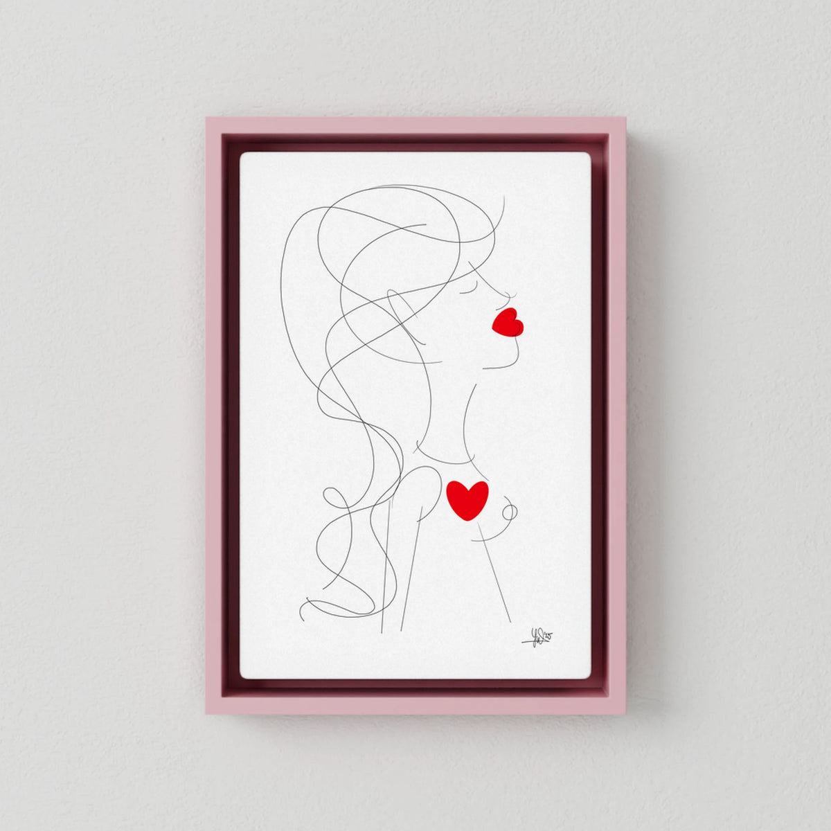 Canvas Print: Peace of Her (Colour Frames)