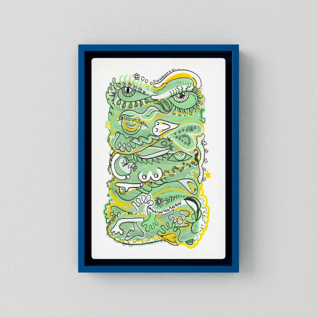 Canvas Print: Waves of Humanity (Colour Frames)