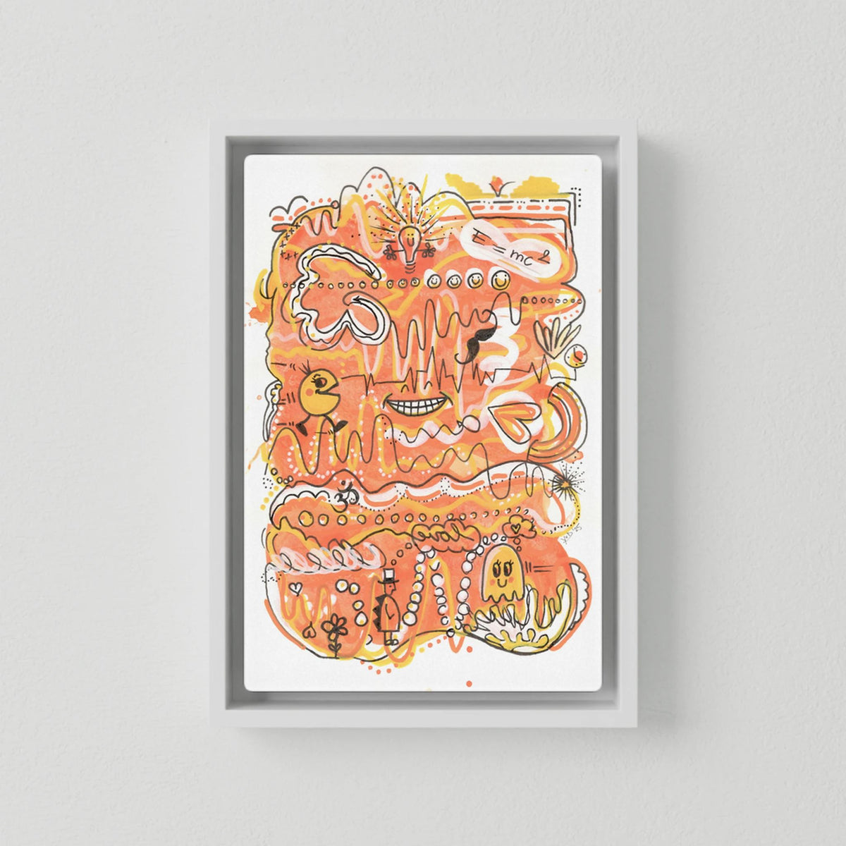 Canvas Print: Waves of Energy (Colour Frames)