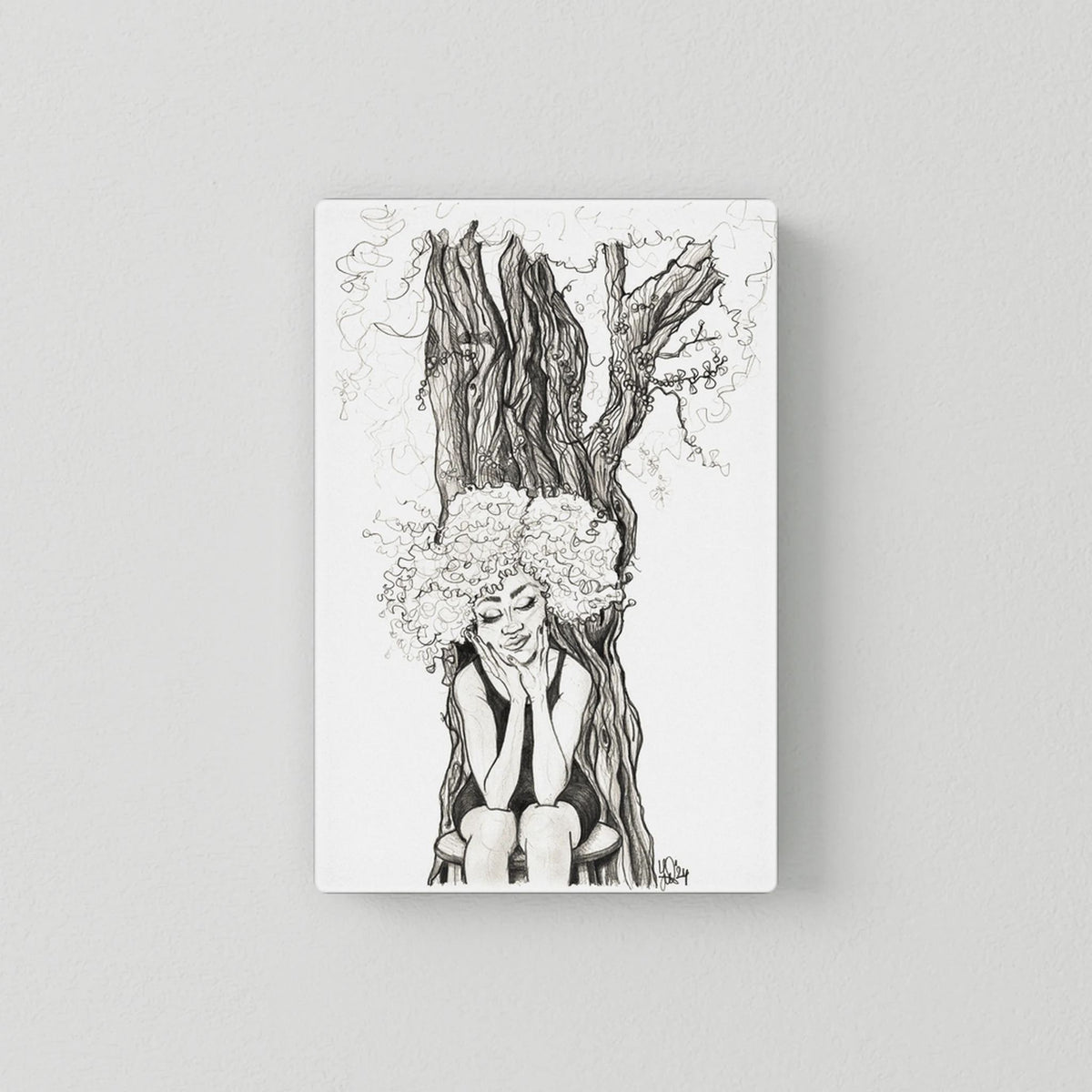 Canvas Print: Bijoux - Mother Earth (Colour Frames)