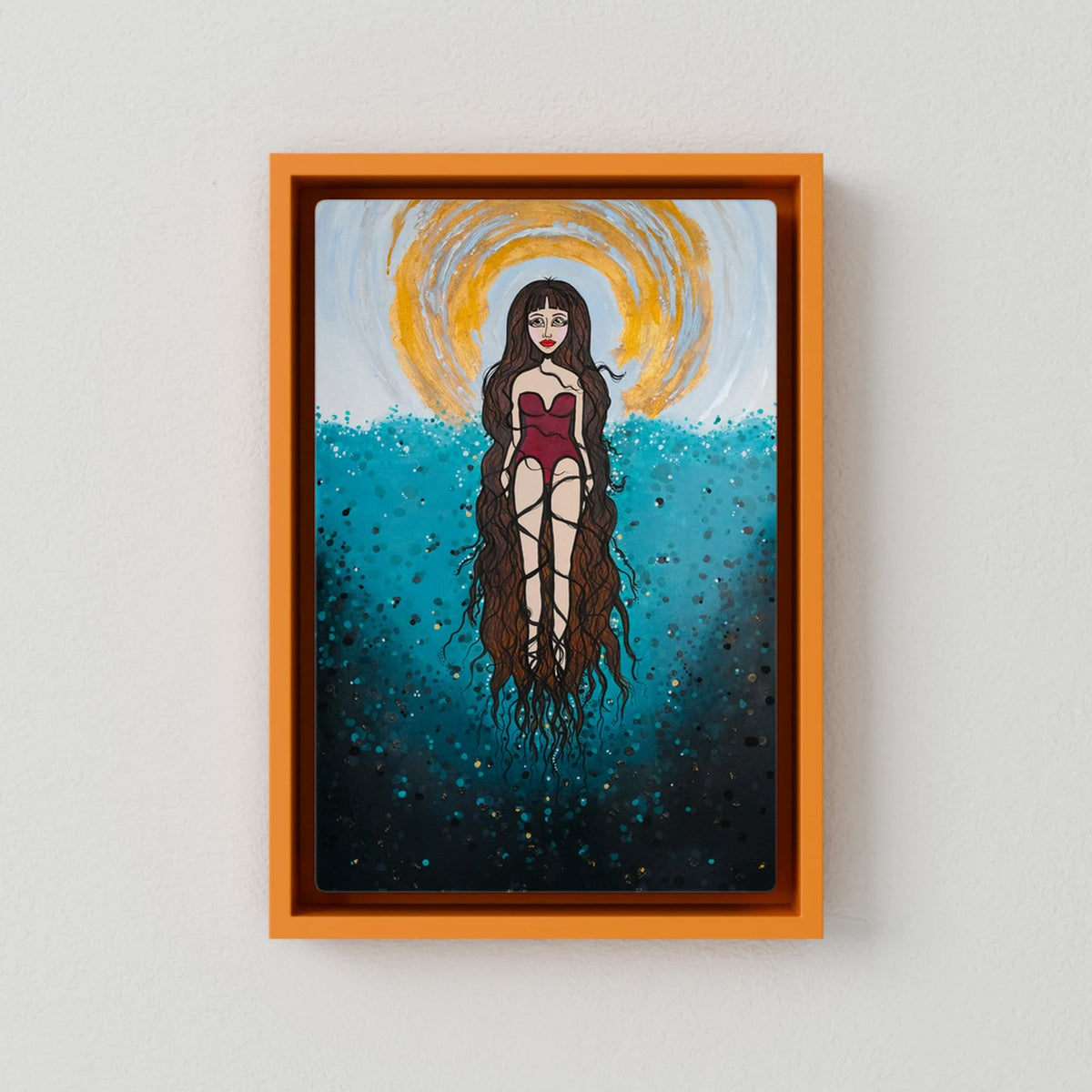 Canvas Print: The Epiphany of Yemanya (Colour Frames)