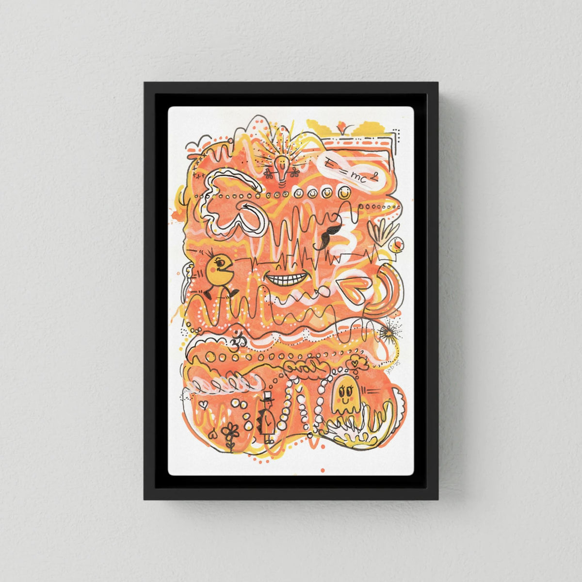 Canvas Print: Waves of Energy (Colour Frames)