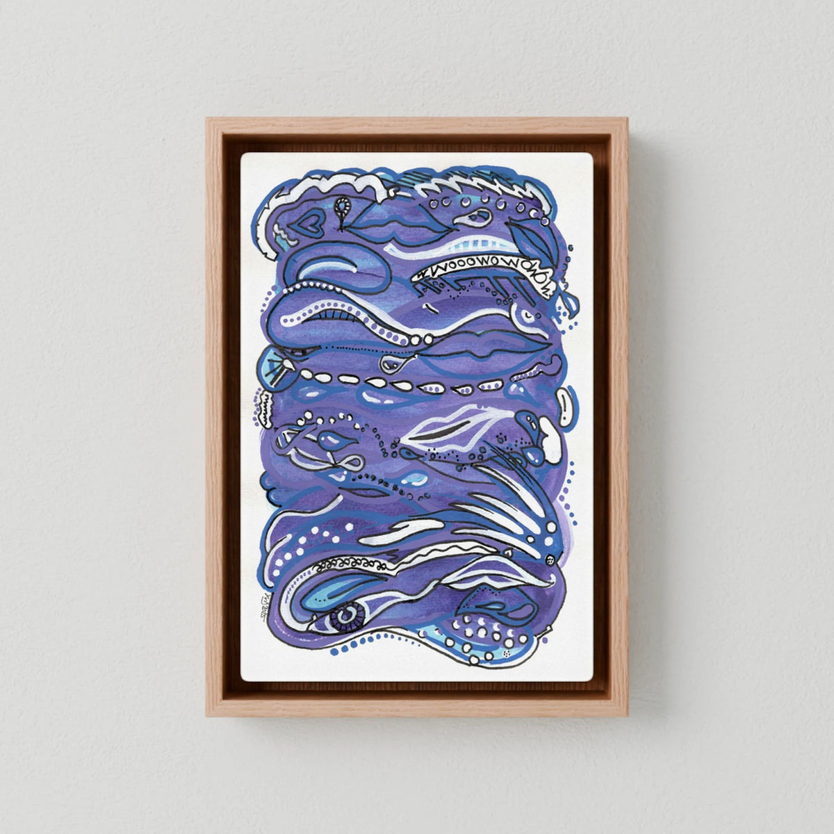 Canvas Print: Waves of Lust (Colour Frames)