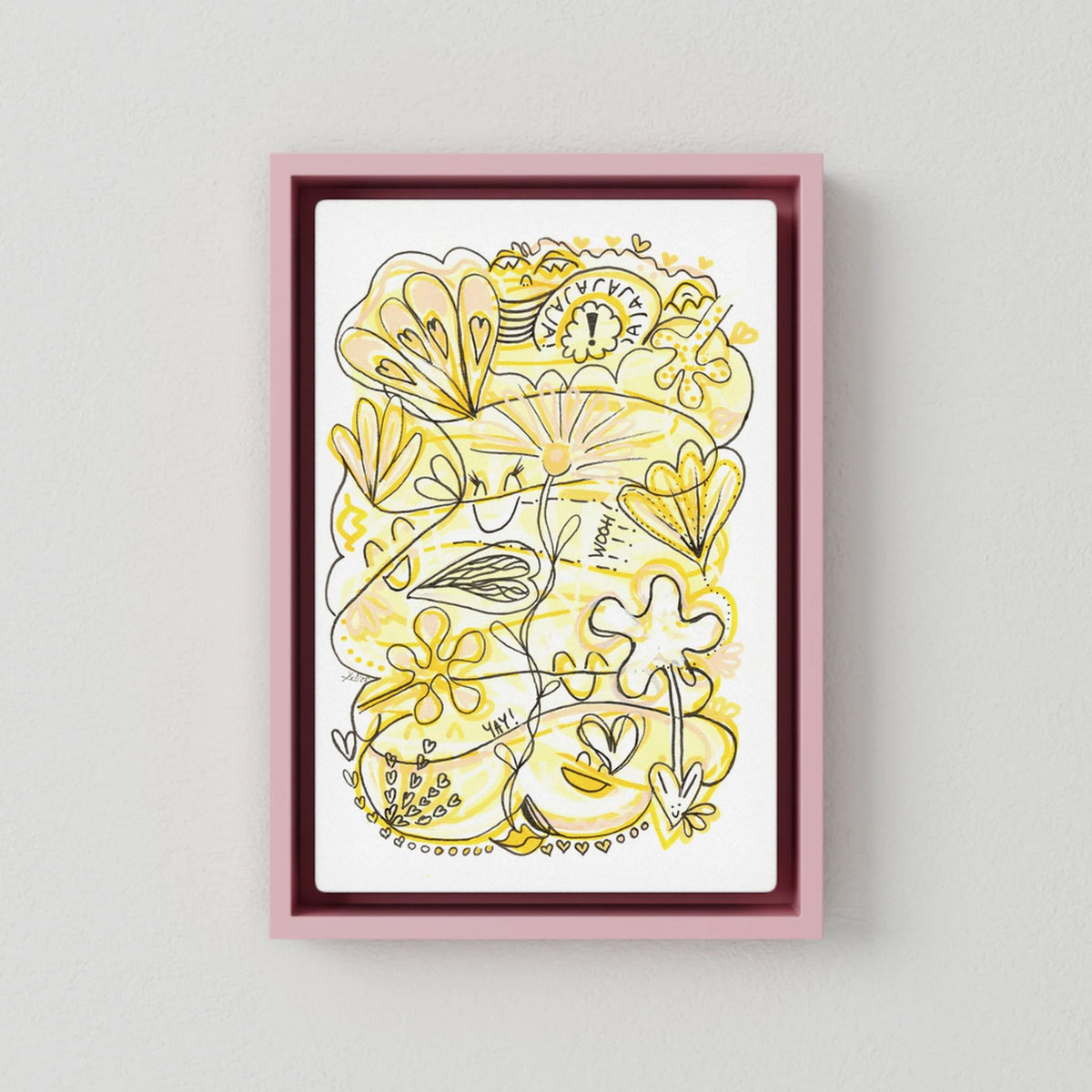 Canvas Print: Waves of Happiness (Colour Frames)